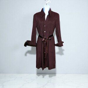 Trina Turk Button-Front Shirt Dress w/ Belt – Size 2/4 Fit